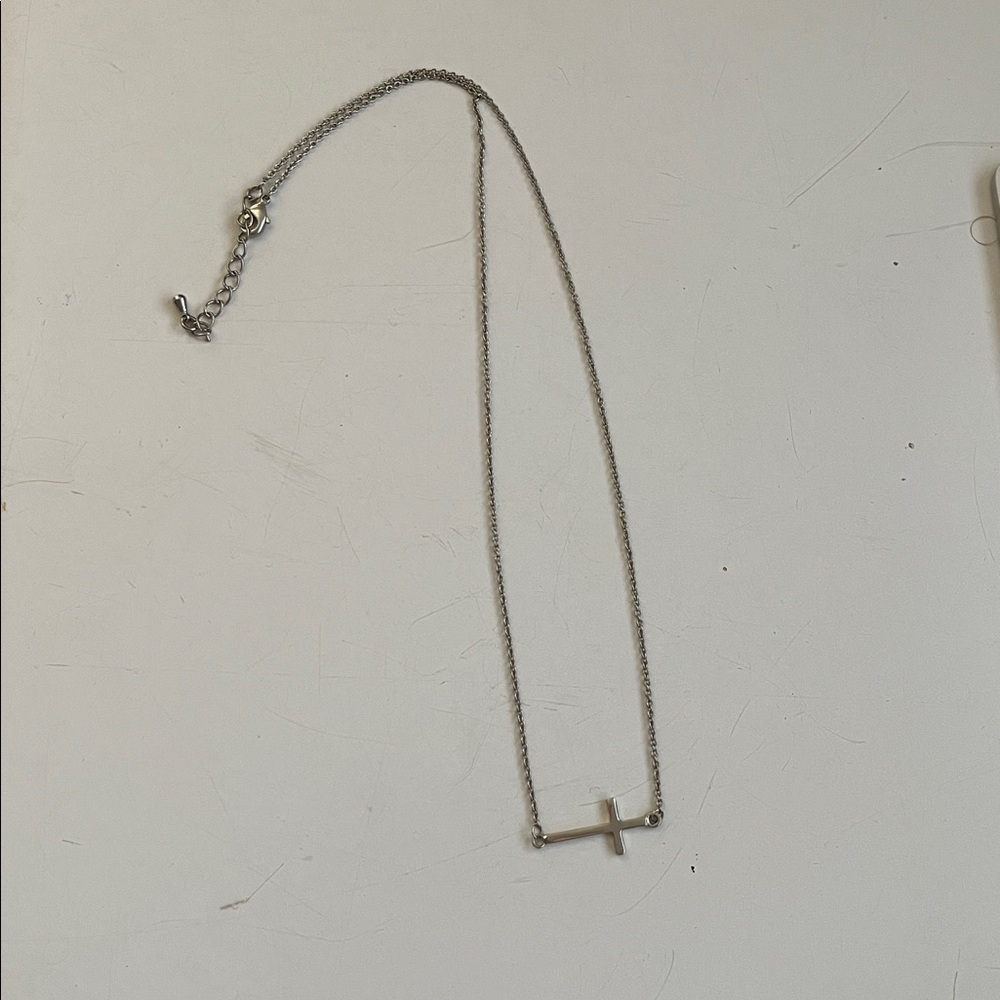 Silver Cross Necklace